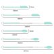 thumbnail image 2 of 8 Pcs Mini Silicone Telescopic Spatula and Scooping Spoon, Mini Spatula Silicone,Makeup Spatula for Kitchen Cooking, 2 of 5