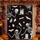 thumbnail image 1 of Halloween Sweets Halloween Decoration Wall Stickers Skull Stickers Halloween Scary Skeleton Spider Stickers, 1 of 4