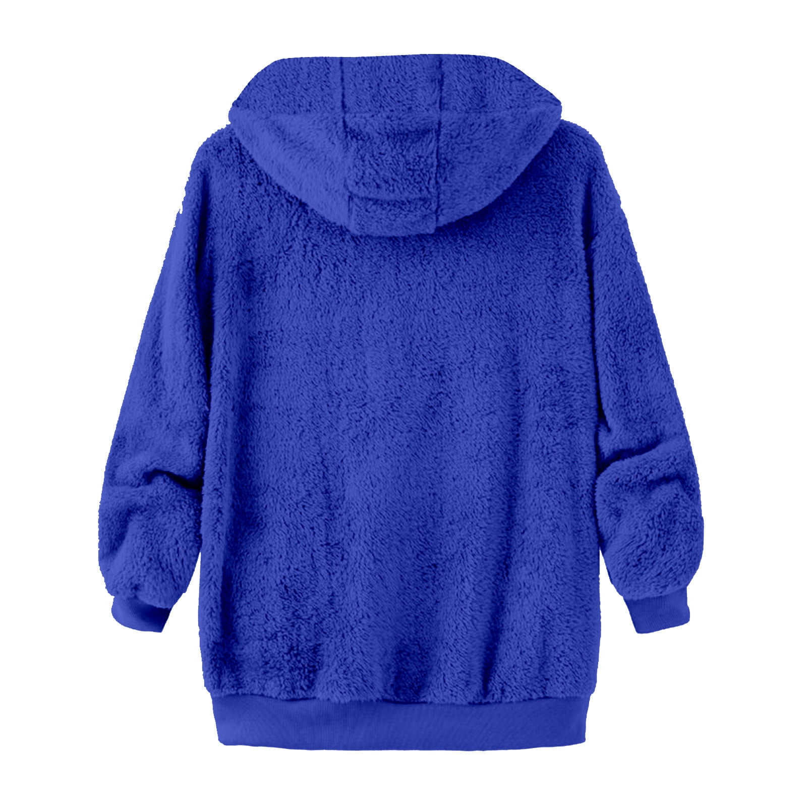 Men's Fleece Hooded Jacket Plus Size Fashion Winter Warm Sherpa Plush Zipper Fuzzy Jackets Casual Solid Color Comfort Soft Coats