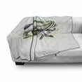 thumbnail image 3 of Eyebrow Soft Flannel Fleece Throw Blanket, Artwork in Floral and Ornamental Details Curls and Streaks Colorful Blots, Cozy Plush for Indoor and Outdoor Use, 50" x 70", Multicolor, by Ambesonne, 3 of 6