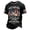 Royal Blue, variant on Domzest Men's Never Forget 911 Memorial T Shirts Short Sleeve 9/11 25th Anniversary Printed Shirt Never Forget American Flag Crew Neck Graphic Tops Blue XL