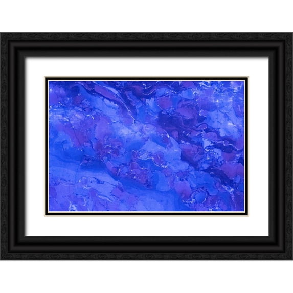 Murdock, Ramona 14x11 Black Ornate Wood Framed with Double Matting Museum Art Print Titled - Marble Ocean I