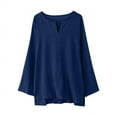thumbnail image 4 of Birdeem Chemises pour Hommes Chemise Décontractée à Manches Longues Couleur Unie Col en V, 4 of 9