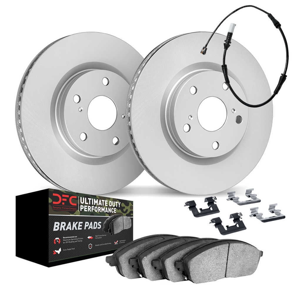 Dynamic Friction Company 4422-63001 DFC Geospec Rotors with Ultimate Duty Performance Brake Pads