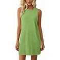 thumbnail image 2 of Sentmoon Robe d'Été Maxi 2026 Couleur Unie Sans Manches Col Ras du Cou Extensible Coupe Régulière Mode Urbaine Robe de Soirée pour Détente et Relax P-2TG, 2 of 7