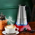 thumbnail image 3 of Design Moka Pot Cafetera Portátil De Acero Inoxidable Cafetera Para Todo Tipo De Estufas Cateissary HA040466-02, 3 of 6