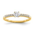 thumbnail image 1 of Quality Gold 10C1410 10K Yellow Gold CZ Fancy Ring - Size 7, 1 of 1