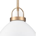 thumbnail image 3 of Elk Home 12-Inch Wide Somerville Pendant, Transitional, Matte White, 3 of 5