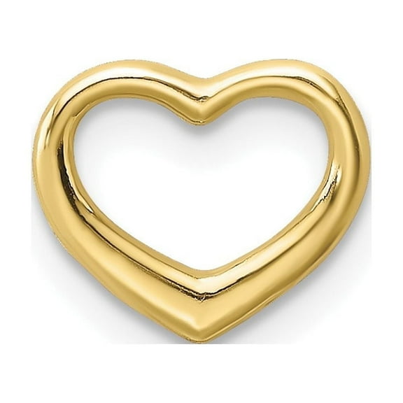 Auriga Fine Jewelry 10K Yellow Gold Mini Floating Heart Slide Pendant for Women