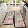 thumbnail image 4 of Kitchen Rugs Sets Of 2,Pioneer Flower Floral Print Pattern Anti Fatigue Kitchen Mat Rugs Non Slip Washable,Decorative Kitchen Floor Mats for Kitchen,Sink,Laundry,17"x47"+17"x47", 4 of 5