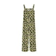 thumbnail image 6 of Horkkom Wide Leg Jumpsuits for Women Loose Floral Print Sleeveless Jumpsuits Comfy Baggy Button Rompers with Pockets, Gifts for Women L, 6 of 7