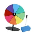 thumbnail image 2 of PRESIDE de MABLETOP Tirnable Tabletop Fortune Wheel Fácil Asamblea Rouleta Rueda de juego Rueda de juego para supermercados de comercio en el aula sin borrador, 2 of 8