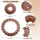 thumbnail image 4 of 7 pinzas para el cabello con forma de nido de pájaro, soportes para cola de caballo, pinzas para cola de caballo tejidas con forma de plátano grande y terciopelo retráctil con forma de disco grueso e, 4 of 5