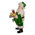 thumbnail image 2 of Kurt Adler 10.5-Inch Fabriché Musical Irish Chef Santa, 2 of 6