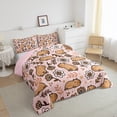 thumbnail image 3 of Castle Fairy Kawaii Capybara Twin Comforter Sets,Cute Floral Flowers Bedding Set, 3 of 8