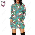 thumbnail image 4 of Automne Robe Décontractée Droite à Enfiler Hello Kitty Imprimée Robe Trapèze Femme Col Rond Manches Longues Robe Chandail Ample, 4 of 7