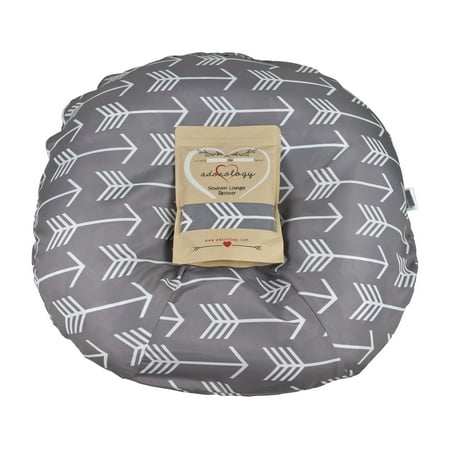 Newborn Lounger Slipcover Gray White Arrow Design Water