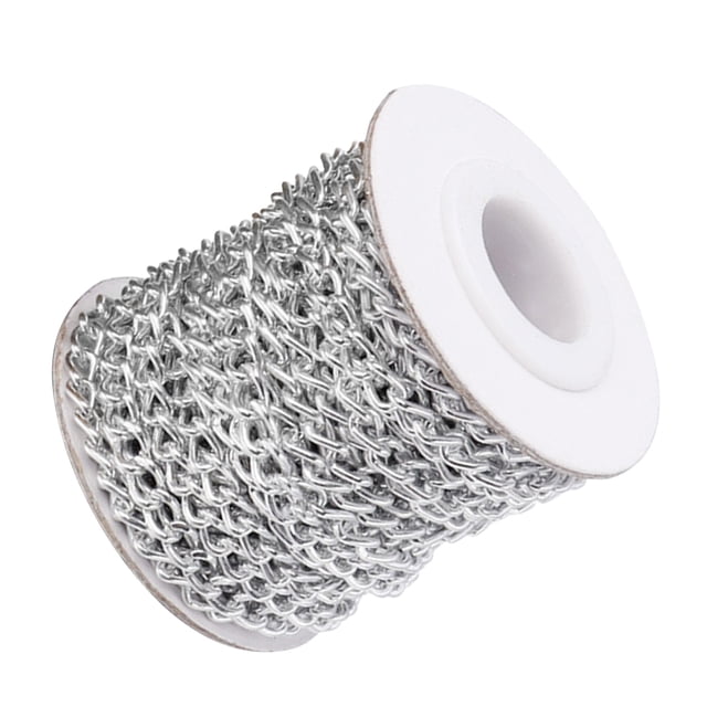 WEAVILUX Para Bolsa Y Ropa De Aluminio Plateada Con Enlaces Torcidos Para Proyectos DIY
