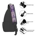 thumbnail image 5 of ZICANCN Skull Skeleton Gothic Crossbody Sling Bag for Men Women - Casual Shoulder Backpacks for Travel Sport Climbing Runners Daypack, 5 of 9