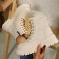 thumbnail image 4 of POROPL Ankle Boots for Women High Heel Fleece Shoes,Boots for Women Size 5.5, 4 of 9
