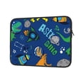 thumbnail image 2 of Bingfone Dinosaur In Space Laptop Sleeve Case 15 Inch, 360° Protective Computer Carrying Bag, 2 of 9