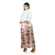 thumbnail image 4 of Falda satinada estampado vaca Roman Fashion /Tallas Extras, 7064 (Cafe) cafe 38, 4 of 7