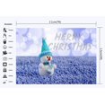 thumbnail image 2 of Telón de fondo Fotografía ABPHQTO 150x220cm Feliz Navidad Muñeco de nieve Campo de lavanda Bokeh Halos Brillo Lentejuelas, 2 of 2
