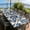 Azure Folk Floral, variant on ARTSLION Waterproof Fitted Rectangle Tablecloth With Elastic Edge, Wipeable Table Cover For 6 Ft Tables With Umbrella Hole, Perfect For Outdoor Picnic & Camping,30x96 In,Butterfly And Flowers