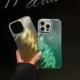 thumbnail image 3 of Gradient Feather Ripple Laser Aesthetic Shockproof Acrylic Case Compatible with iPhone Case (Gradient Blue,iPhone 12), 3 of 7