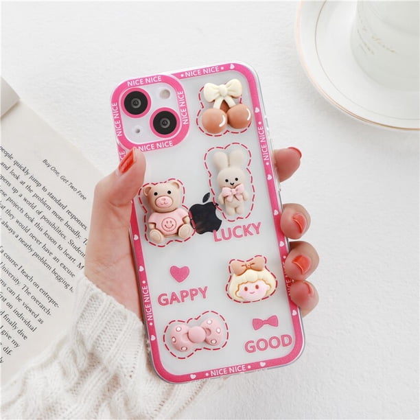 Funda con dibujo de oso en 3D para Samsung Galaxy A32 A22 A12 A52 A72 A21S A31 A51 A70 A71 A72 S22 S21 Ultra S20 S10 S9 Fivean unisex