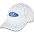 thumbnail image 3 of Ford Blue Oval Classic White Unstructured Hat, 3 of 7