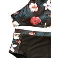thumbnail image 6 of Female Bathing Suit, Floral Print U-Neck Tops+ High Waist Panties, 6 of 8