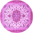 thumbnail image 1 of Ahgly Company Indoor Round Persian Purple Traditional Area Rugs, 3' Round, 1 of 4