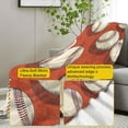 thumbnail image 2 of Baseball Throw Blanket Gifts, Soft Cozy Fleece Blanket with Vintage Baseball Print, Blanket for Kids Boys Girls Sports Fans, Perfect for Couch Bed Sofa, Baseball Lover Gifts, 50x60 in, 2 of 5