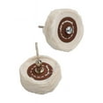 thumbnail image 3 of 2XWhite Yellow Shape Handle Mirror Polishing Cotton T Style Polish Buffing Wheel, 3 of 10
