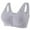 Gray, variant on WTOBBY Ultra-Comfortable Women's Sleep Bra Wire-Free Vest Design with Front Buckle, Light Gathering Support for Nighttime Wear, Soft and Supportive Underwear,Complexion 36