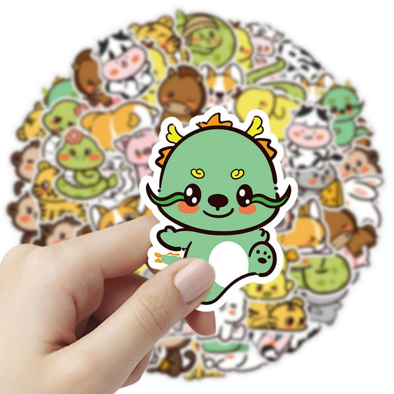 NIUREDLTD Animal Stickers For Kids 60 Pcs Cute Water Bottle