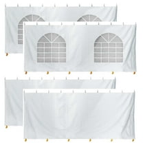 TentandTable Party Canopy Tent Sidewalls Only, Waterproof PVC Vinyl, White, 20' x 20'