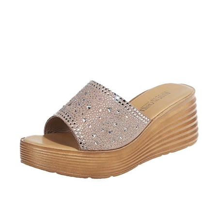 

fvwitlyh Sandalias De Mujer De Moda 2022 Women s Espadrilles Sandals Ankle Strap Buckle Wedge Sandal Open Toe Studded Wedge Sandals