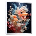 thumbnail image 2 of Designart "Fishes In Minimalist Aquariums" Aquariums Floater Framed Wall Decor, 2 of 5
