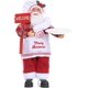 thumbnail image 1 of Pet Skirts Christmas Stuffed Plush Standing Santa Claus Figurine, Holiday Fashion Design With Luxurious Clothes Festive Atmosphere Enhancer For Table, 1 of 4