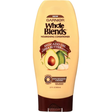 Garnier Whole Blends Conditioner with Avocado Oil & Shea Butter Extracts, For Dry Hair, 22 fl.