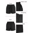 thumbnail image 5 of Women Comfy Drawstring Casual Elastic Waist Pure Color Shorts Summer Beach Lightweight Short Pants with Pockets, 5 of 6