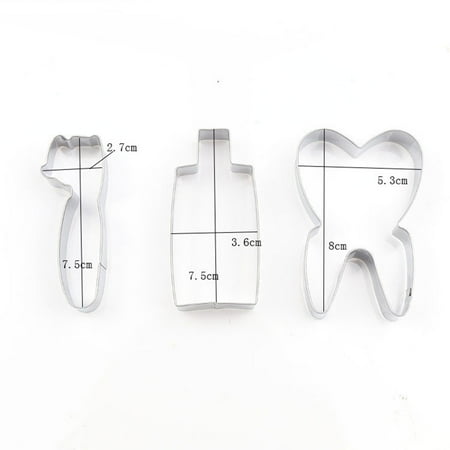 

Toothpaste Tooth Brush Cutting Die Stainless Steel Cutters Bread Making Baking Mould Fondant Mold Biscuit Craft DIY