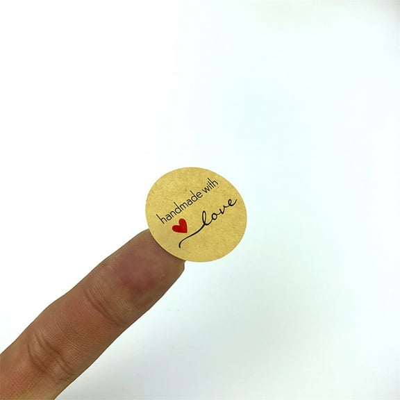 MLINS  Label Kraft Paper Thank You Sticker Roll Custom Logo Junk Journal DIY Stickers