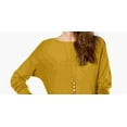 thumbnail image 2 of I-N-C Womens Shirttail Knit Sweater, Yellow, Small, 2 of 3