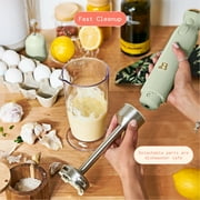 Beautiful Cordless Immersion Blender with Chopper, Whisk & Measuring Cup, Sage Green by Drew Barrymore