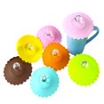 thumbnail image 5 of 2pcs Silicone Dust Free for Tea/Coffee/Milk Cup Heat Temperature Preserve Cup Caps Sealing Lid Cup Accessories Mug Cover GREEN 110MM 2PCS, 5 of 8