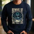 thumbnail image 3 of Beware of the Yule Cat Sweatshirt, Icelandic Christmas Cat Shirt, Scary Yule Cat Sweater, Creepy Gothic Holiday Winter Gift Top, 3 of 5