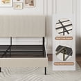 thumbnail image 6 of Miniyam King Size Bed with Hight Upholstered Headboard for Adult, Supports 800 lbs, 6 of 7